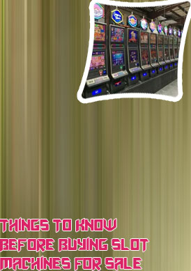 Used video slot machines for sale